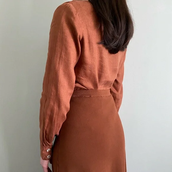 Mango Linen Top - Picture 3 of 7